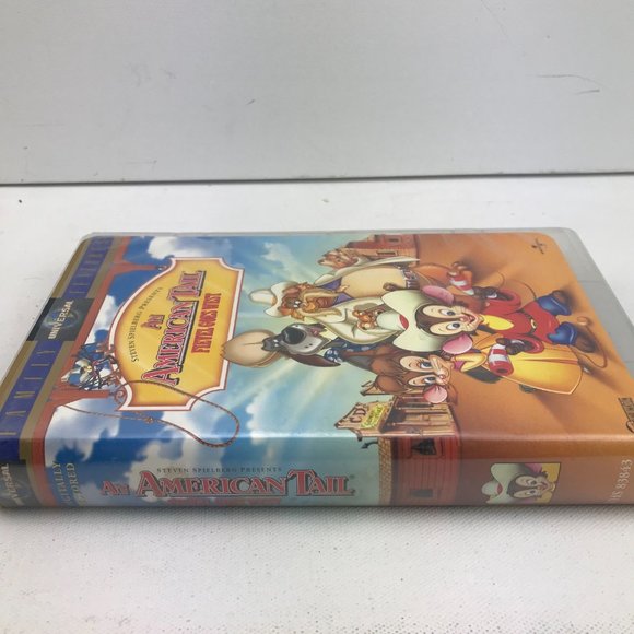VHS An American Tail Fievel Goes West Spielberg Clamshell Family Animated Movie - Picture 3 of 7